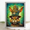 >SALE<Full Embroidery Cotton Thread 11CT Printed Colored Rabbit Cross Stitch 40x55cm