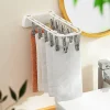 Home Balcony Bathroom Wall Hanging Laundry Room Folding Socks Clothes Hanger
