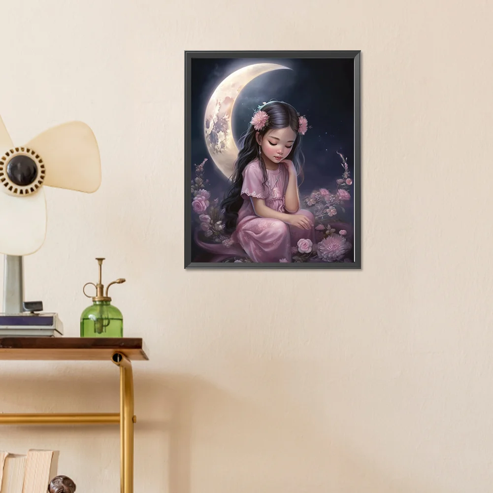 Diamond Painting - Full Round Drill - Girl(Canvas|40*50cm)