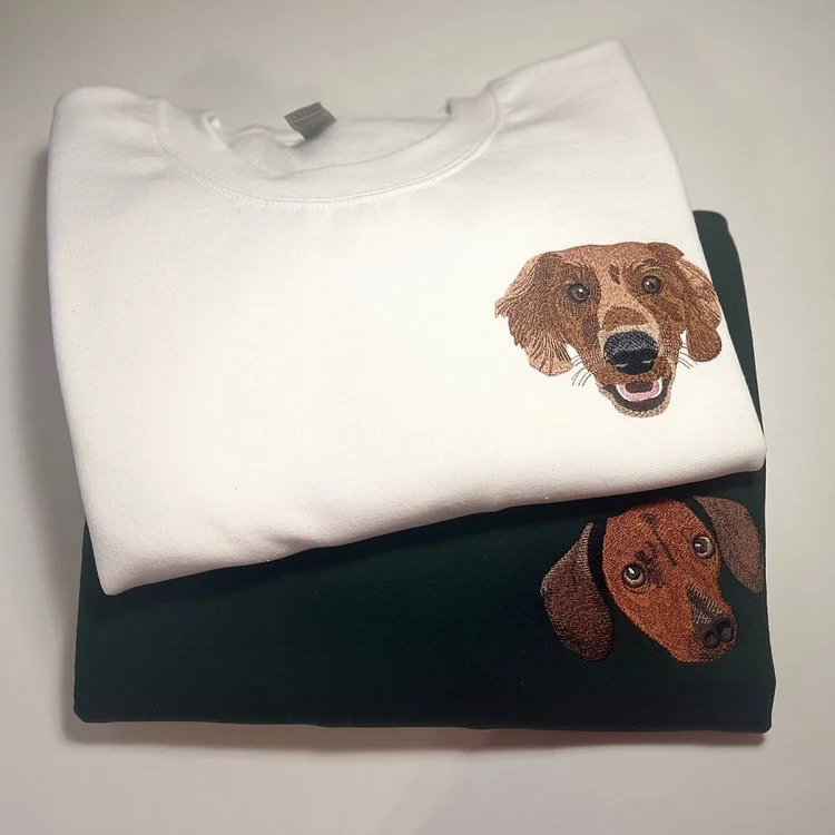 Custom Embroidered Pet Face Sweatshirt