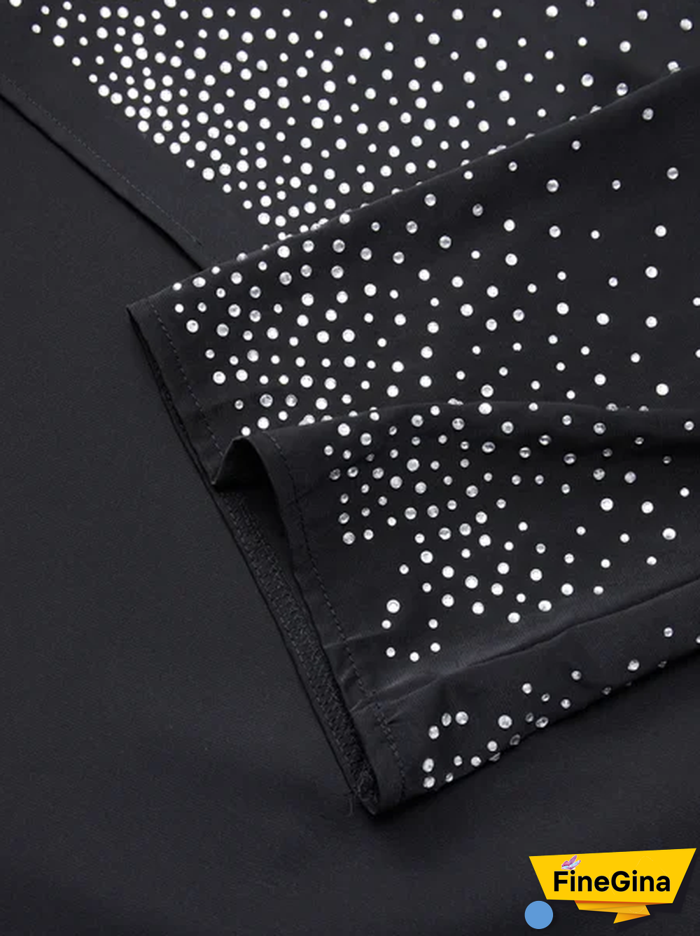 Abstract 3/4 Sleeve Casual Weaving Dress