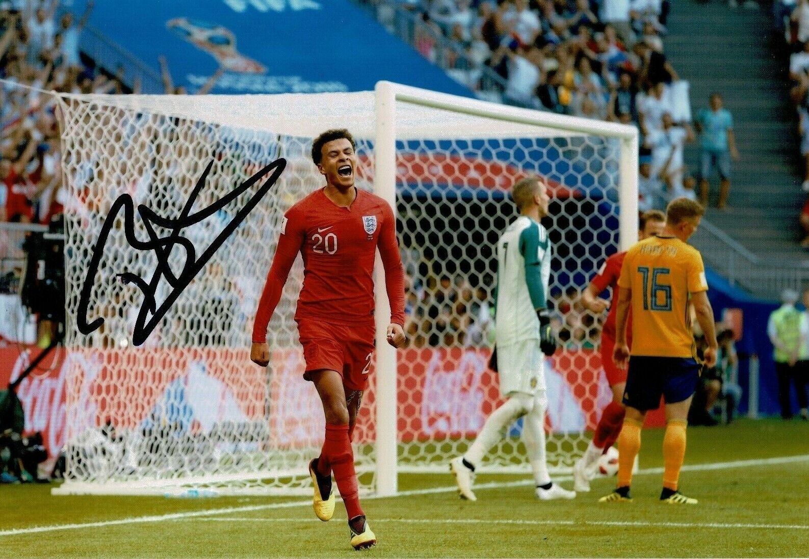 Dele Alli Signed 12X8 Photo Poster painting ENGLAND SPURS Tottenham Hotspur AFTAL COA (1715)