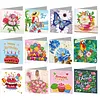 12Pcs DIY Diamond Painting Greeting Card with Envelopes&Tools Diamond Painting Greeting Card Set Multi Purpose Creative Birthday & Thanksgiving Card Kit