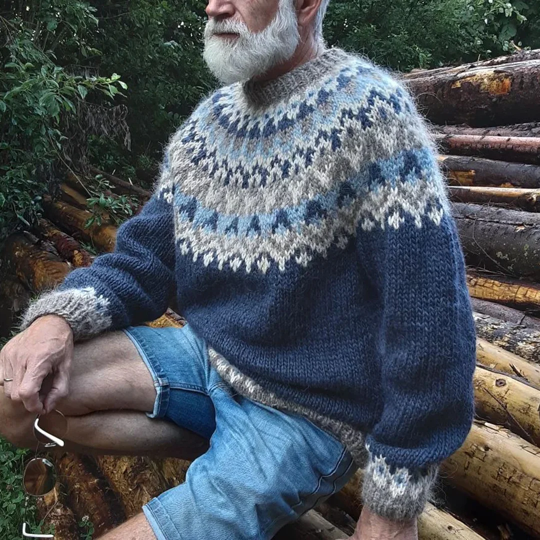 Men'S Iceland Crew Neck Sweater