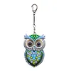 DIY Diamond Painting Keychain Kit, Double Sided 3D Printed Resin Base Rhinestone Bag Charm Ornament with Lobster Clasp, Complete Diamond Art Tools Set, Handmade Craft Gift for Women Adults Girls