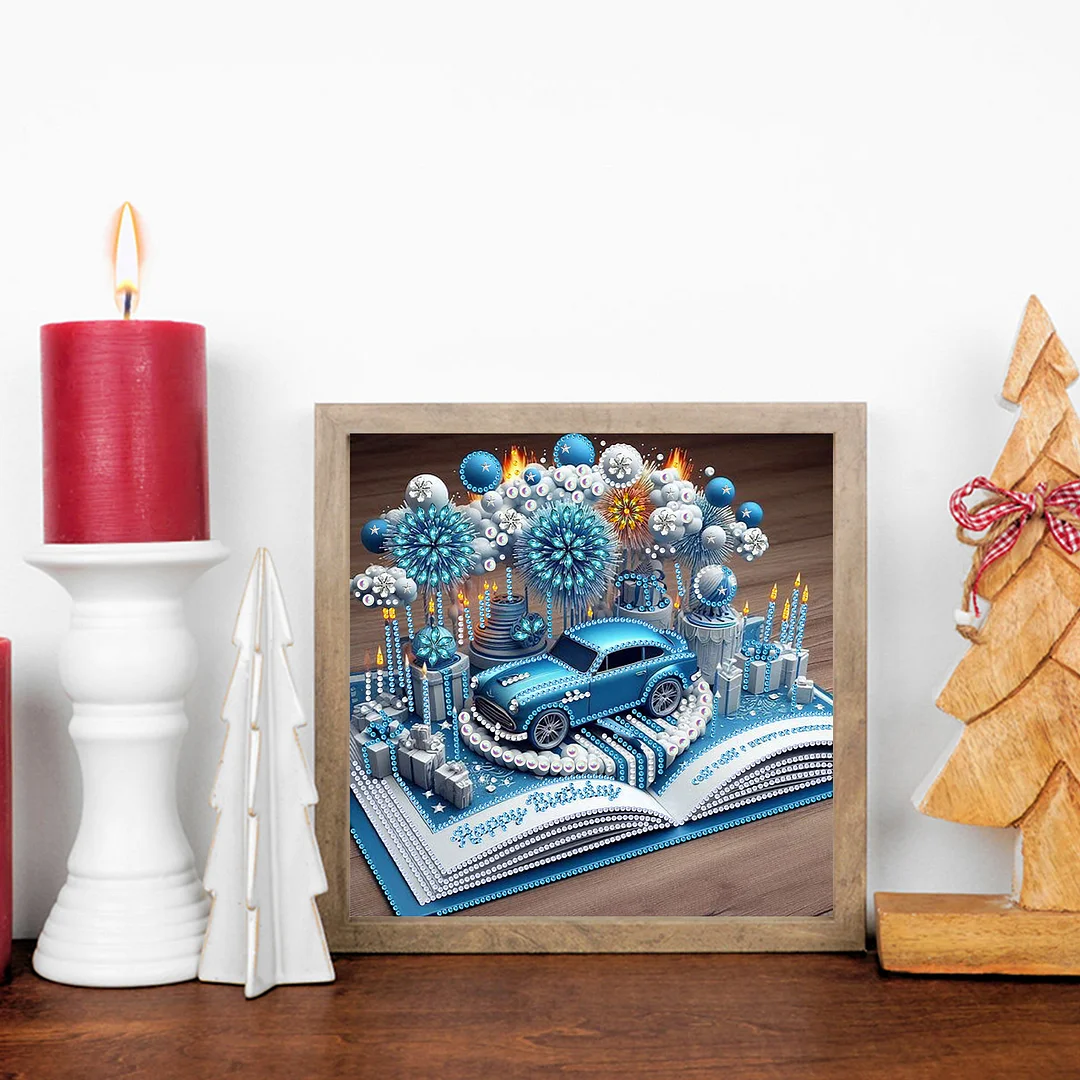 Flowers Book - Diamond Painting - Partial Special Shaped Drill(Canvas|30*30cm)