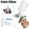 10/24Pcs Spray Gun Filters Fine Mesh HVLP Filter Fits Most Gravity Feed Sprayers