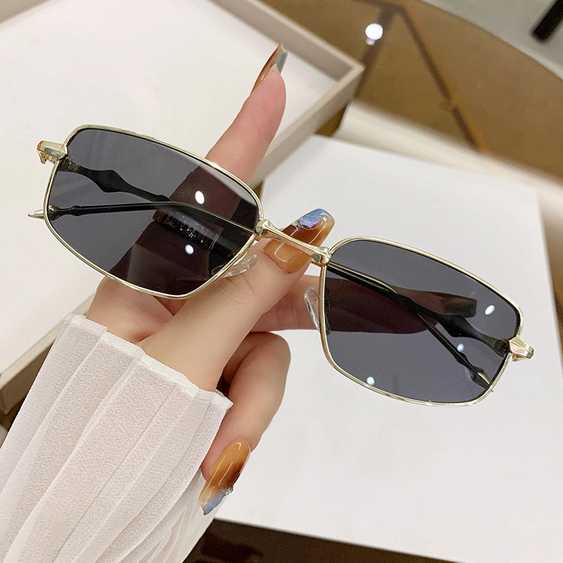 Casual Minimalist Solid Color Pc Square Full Frame Glasses