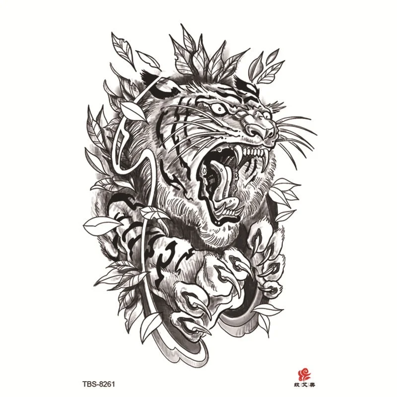 Waterproof Temporary Tattoo Sticker Warrior Girl Flash Tattoos Beauty Portrait Angel Body Art Arm Fake Tatoo Women arm tattoo