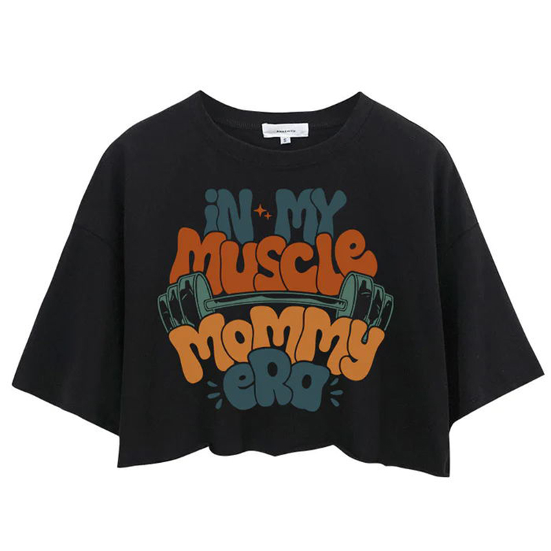 Women's Printed Cropped Top T-Shirt / TECHWEAR CLUB / Techwear