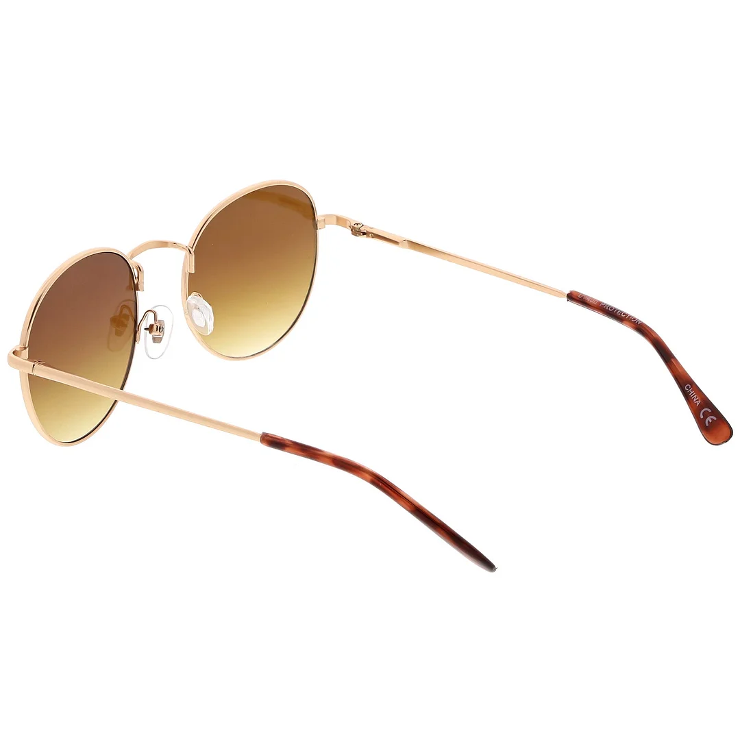 Classic Metal Round glasses With Round Flat Lens 50mm