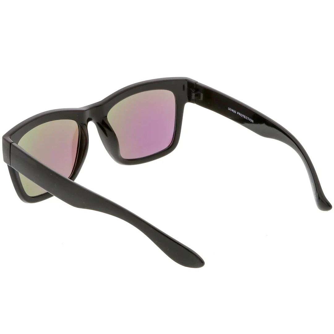 Lifestyle Super Thick Horn Rimmed glasses Thick Arms Mirror Square Lens 54mm