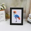 8pcs Bird DIY Mini Round Diamond Painting Set 12x17cm