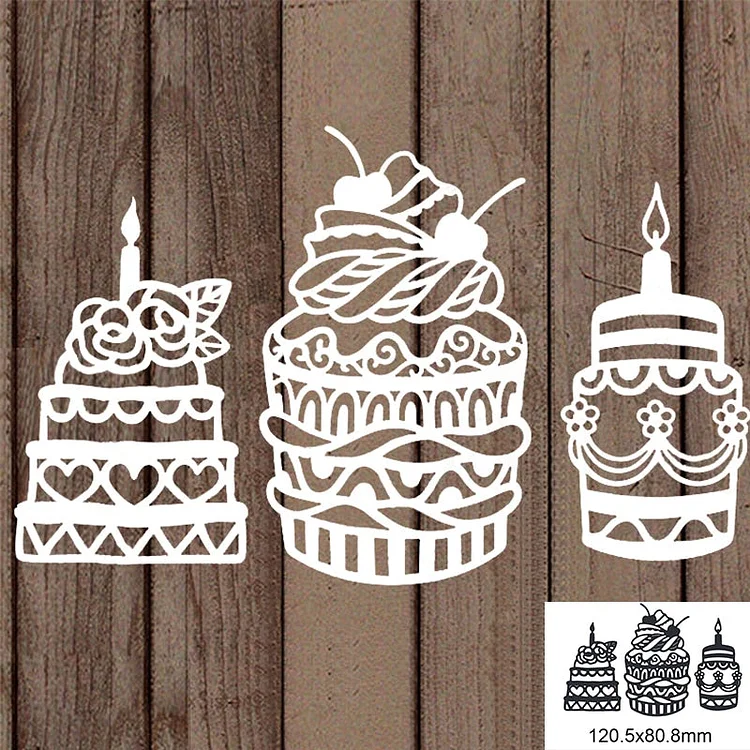 Birthday Cake Metal Cutting Dies For DIY Scrapbook Cutting Die Paper Cards Embossed Decorative Craft Die Cut New Arrival