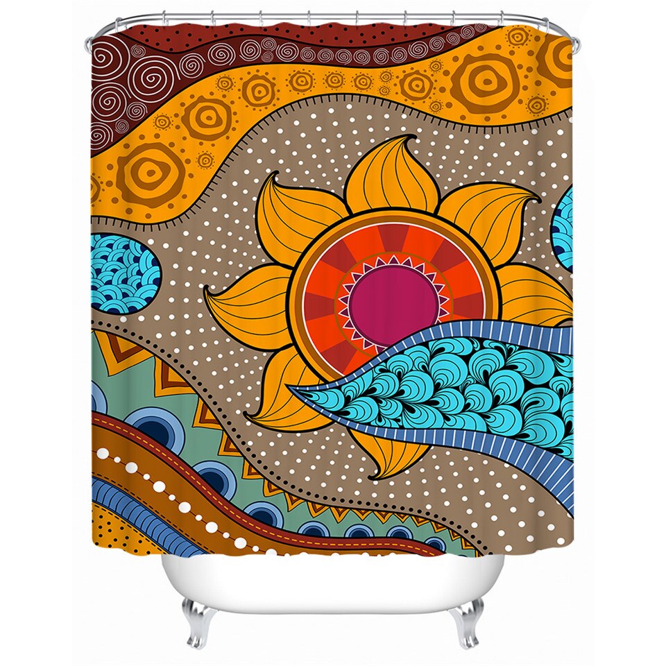 

Tribal African - Print Shower Curtain, 180*200cm, 501 Original