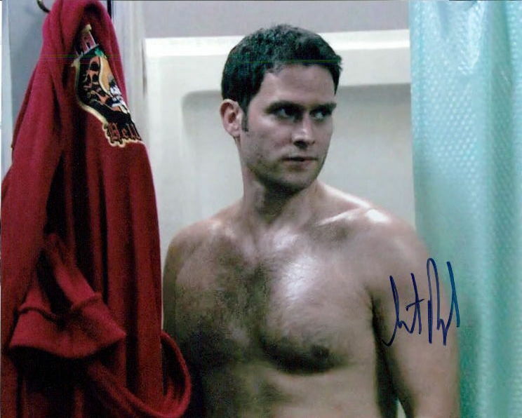 Steven Pasquale (Rescue Me) shirtless signed 8x10 Photo Poster painting In-person