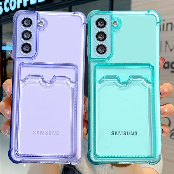Card Slot Transparent Airbag Samsung Case