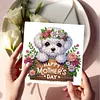 uk.everydayedeals 6Pcs DIY Diamond Painting Greeting Card - Mothers Day Dog