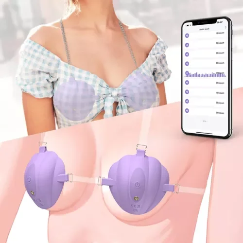 pornhint Pornhint Wearable Nipple Vibrator with Straps Breast Stimulator Sex Toys for Women Toy