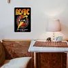 AC/DC - Panneaux en &eacute;tain m&eacute;tallique(20*30cm/30*40cm) - Musique