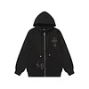 Chrome Hearts Rhinestone Cross Hoodie - Black Gothic Streetwear Sweatshirt 2633