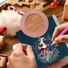 DIY 5D Diamond Art Painting Handbag with Round Handle Diamond Painting Kit Handbag Diamond Painting Bag for Women Casual Shopping Travel Daily Use