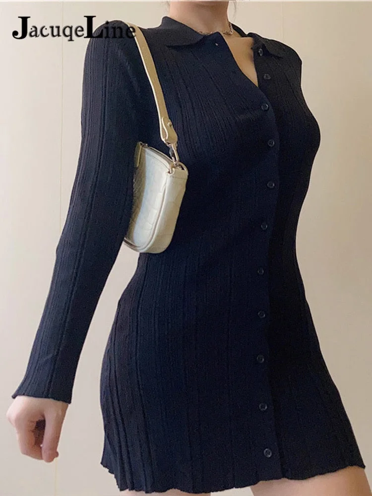 JacuqeLine Winter 2021 Green Evening Party Christmas Dresses For Women Clothing Knitted Sweater Split Sexy Bodycon Maxi Dress