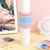 Lavendelblush Diamantrollen-Aufbewahrungsring Regenbogen-Splei&szlig;farbe Diamant-Malerei Leinwand-Aufbewahrungsregal Plastik-Verbessertes Bastelerlebnis Z