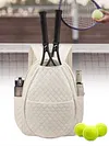 Quilted Tennis Backpack Lightweight Large Tennis Bag for Rackets and Sports Gear