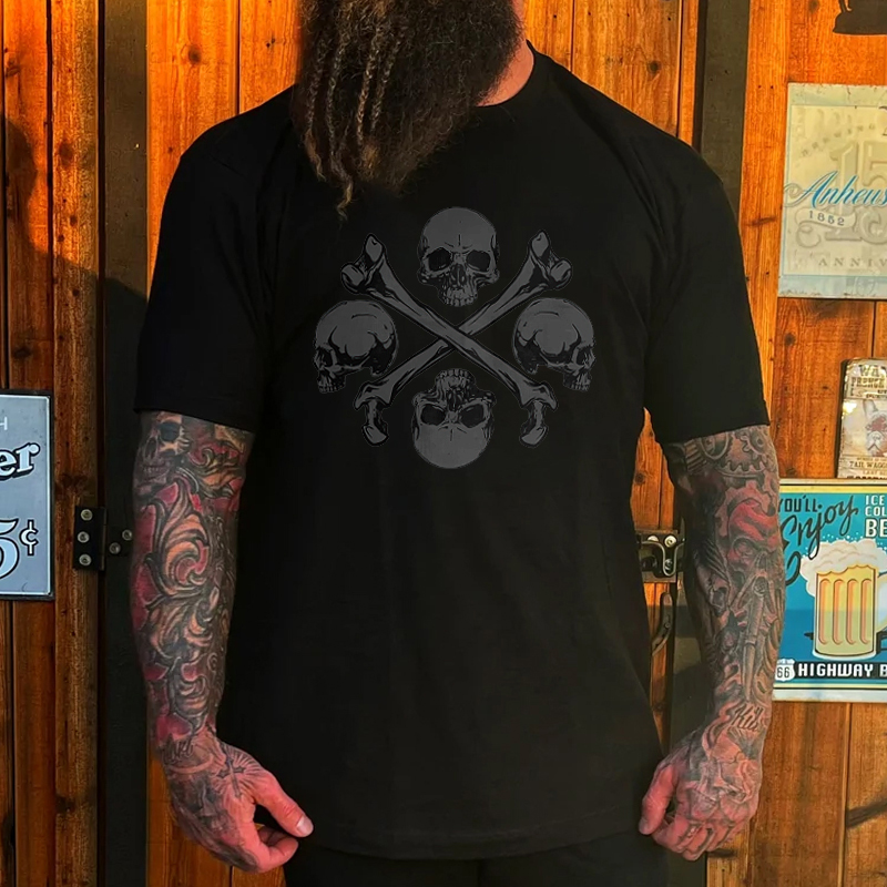 Livereid Skull Printed Men's T-shirt - Livereid
