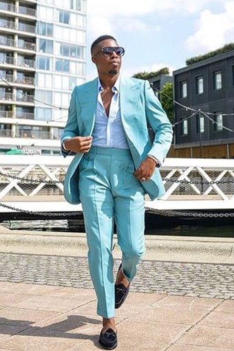Unique Designer Suits For Wedding With Peaked Lapel Online | Ballbellas Ballbellas