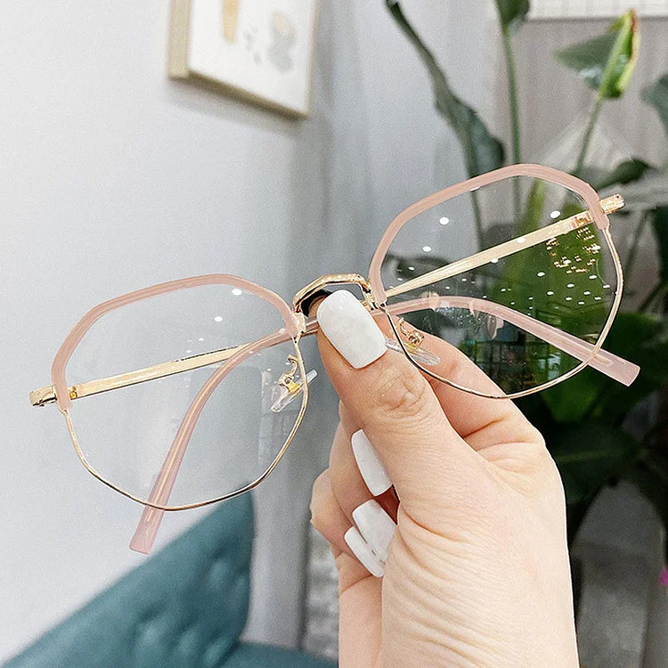 Metal Round Frame Myopia Glasses Classic Women Men Optical Eyeglasses Ultralight Vision Care Eyewear