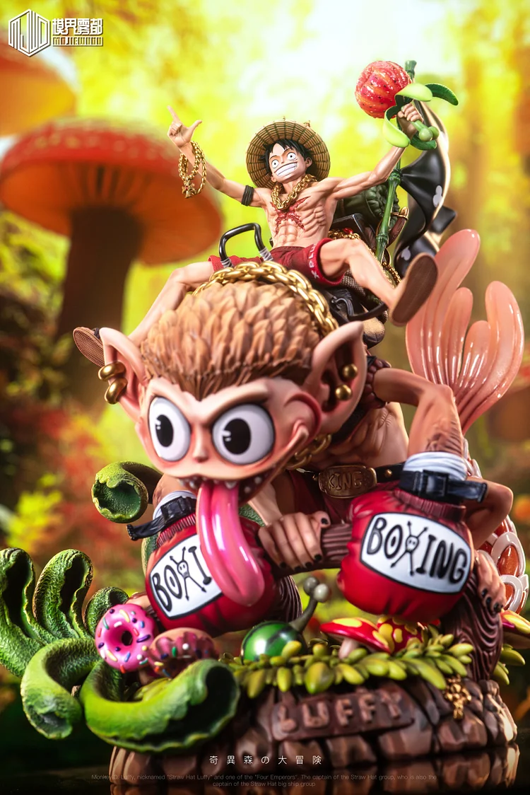 MJWD Studio - One Piece - Luffy & Monkey Statue(GK)-