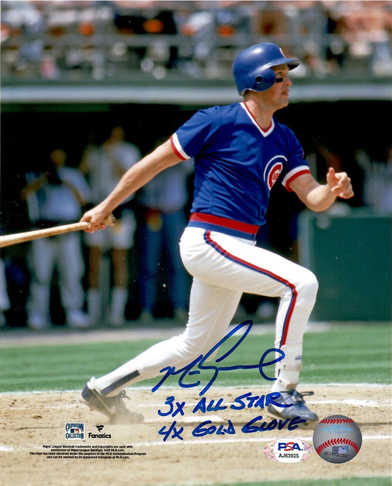 Mark Grace autographed signed inscribed 8x10 Photo Poster painting MLB Chicago Cubs PSA COA