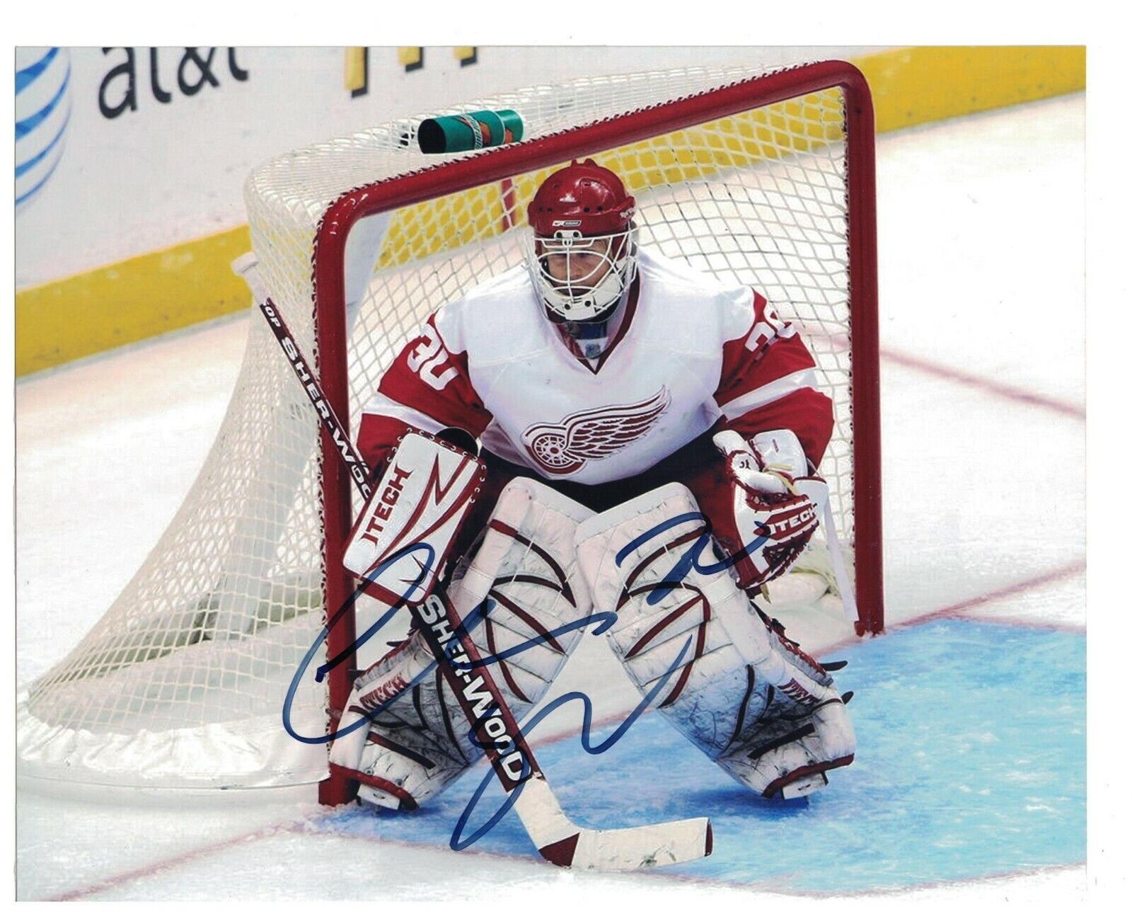 Chris Osgood Signed Autographed 8 x 10 Photo Poster painting Detroit Red Wings