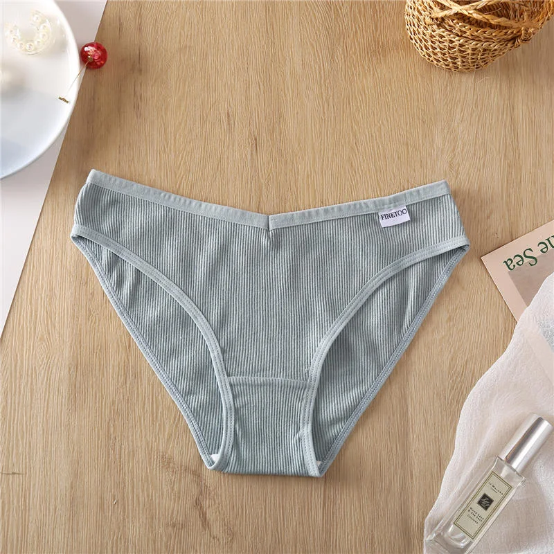 Women Panties Cotton Underwear Deep V Waist Female Underpants M-4XL Solid Color Woman's Briefs Cotton Pantys Intimates Lingerie