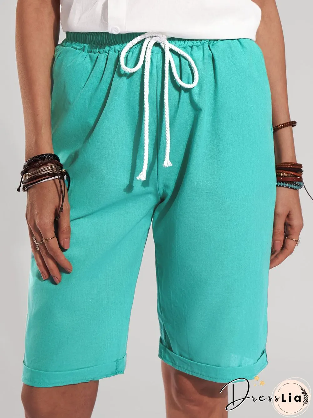 Cotton and linen women's trousers, thin casual pants, nine-point pants, five-point Shorts