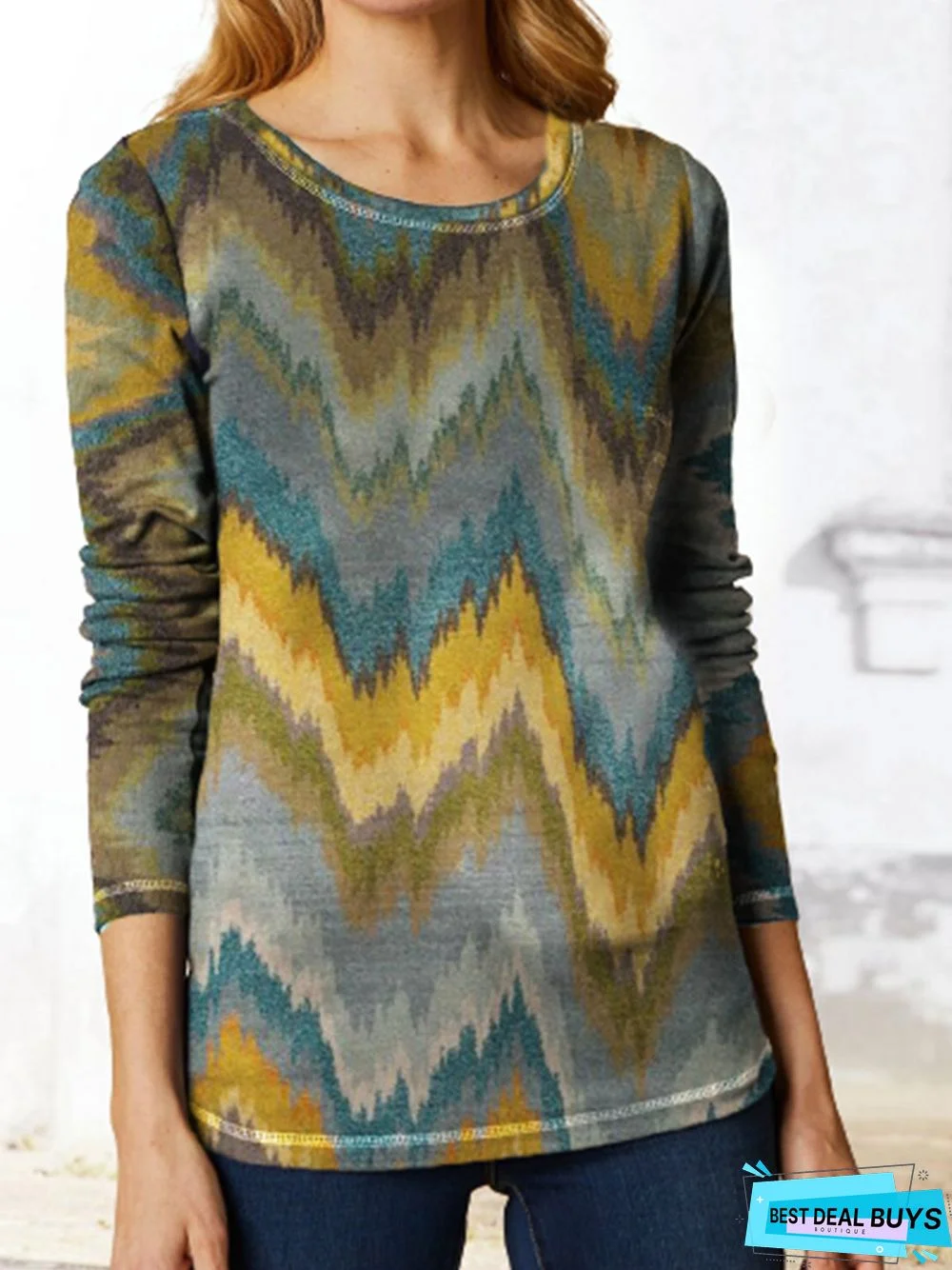 Loose Crew Neck Jersey Casual T-Shirt