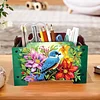 5D DIY Diamond Painting dekorative Aufbewahrungsbox Holz Aufbewahrungskupplung (Bluebird)