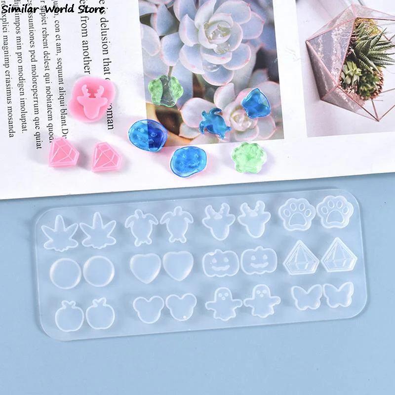 NEW Epoxy Resin Jewelry Molds Silicone Earring Necklace Pendant Mold Creative DIY Bookmark Moulds Best Jewelry Gifts For Friends