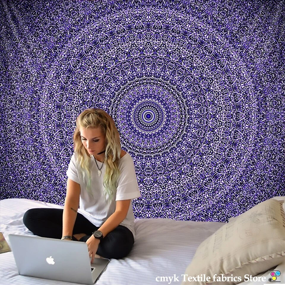 Hot New Indian Mandala Tapestry Hippie Home Decorative Wall Hanging Bohemia Beach Mat Yoga Mat Bedspread Table Cloth 210x148CM