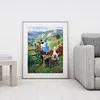 uk.everydayedeals (Limited Stock)Diamond Painting - Full Square - Little Girl Eagle(30*40cm)