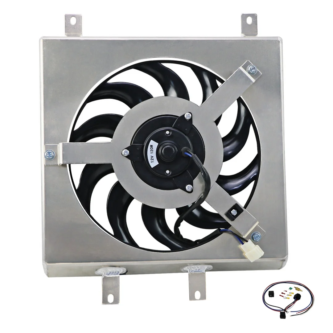 Aluminum Radiator Shroud Fan For HONDA CIVIC EJ EK DEL SOL EG/INTEGRA 1992-2000