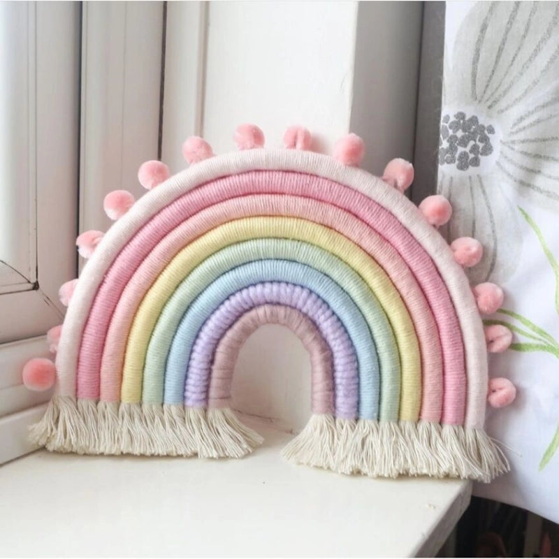 Style Nordic Style Rainbow Home Children's Room Decoration Pendant Woven Rainbow Hanging Ornament Wall Decoration Hanging Ornament