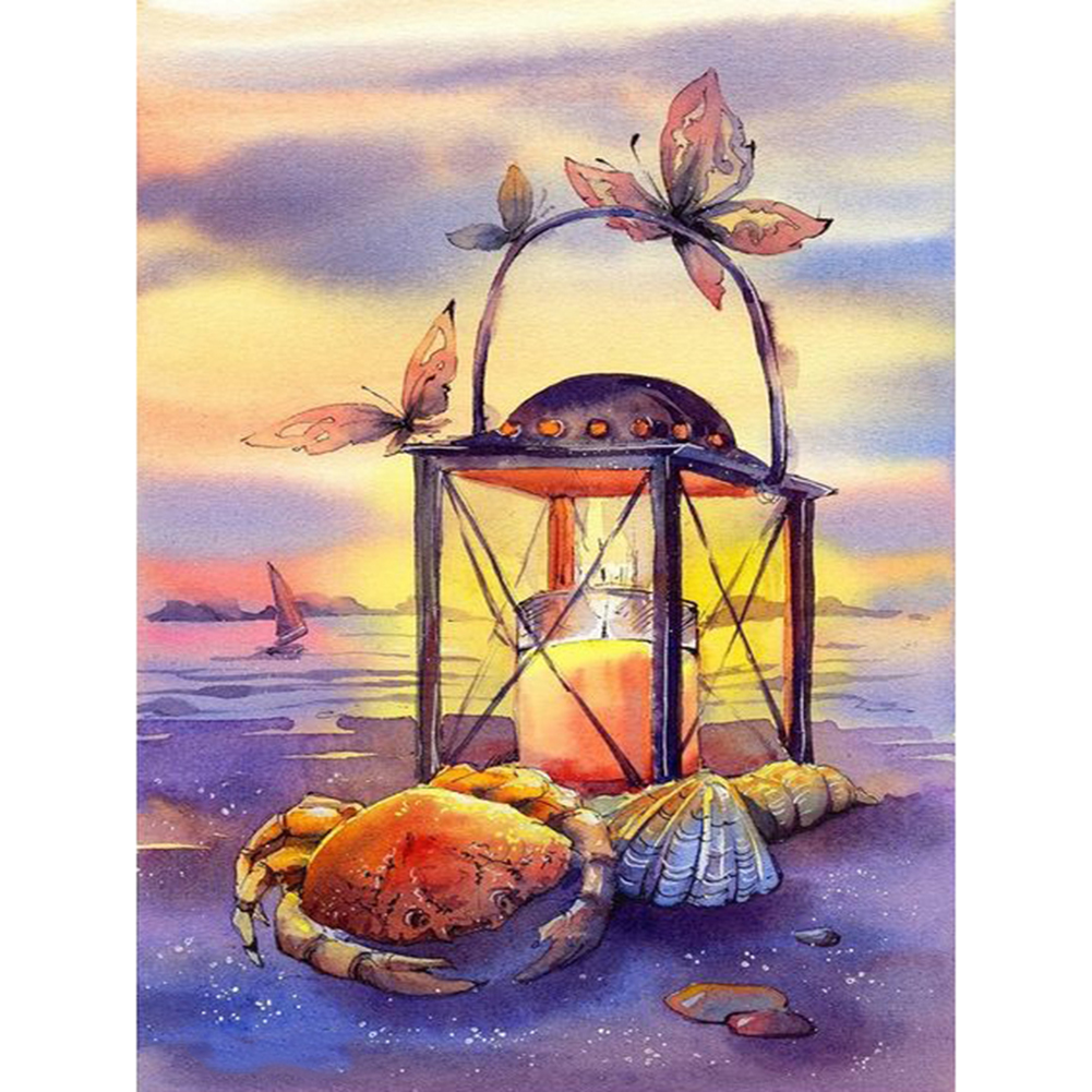 

Candle Lamp - Round Drill Diamond Painting - 30*40CM, 501 Original