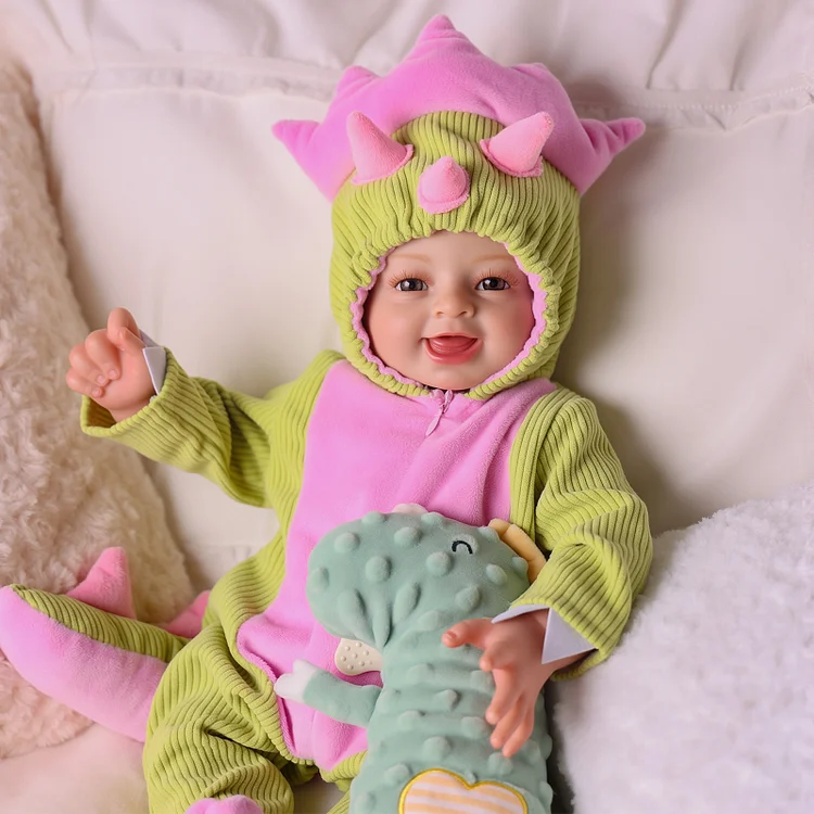 Babeside Smiling Reborn Baby Cora&nbsp;20" Newborn Boy Poseable Body