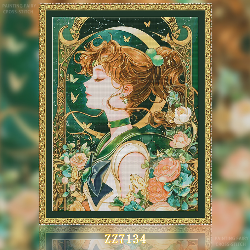 [ZZ-Tarot Card Beautiful Girl Series] Painting Fairy Cross Stitch