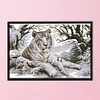 Tiger-14CT Stamped Cross Stitch Kit(51*36cm)