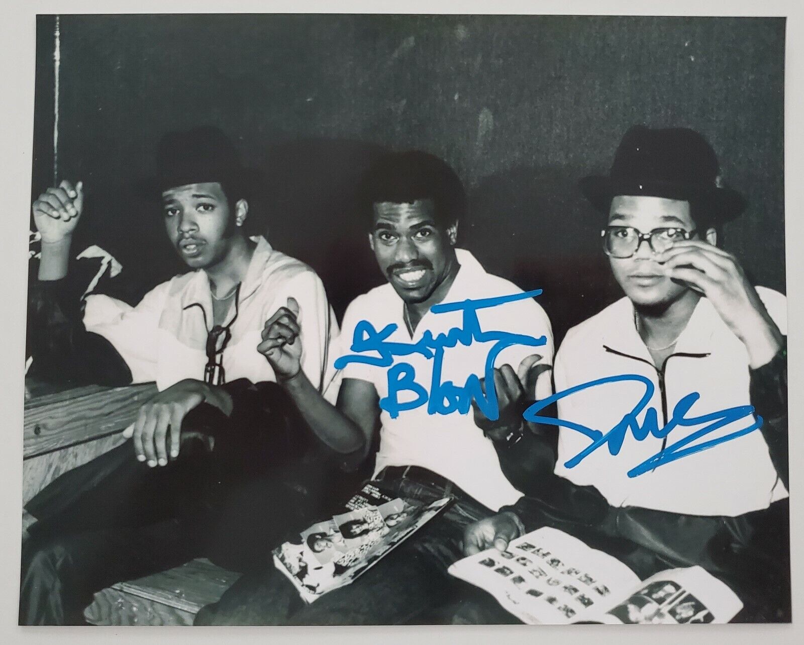 DMC & Kurtis Blow Signed 8x10 Photo Poster painting Darryl McDaniels Rap Hip Hop LEGENDS RAD