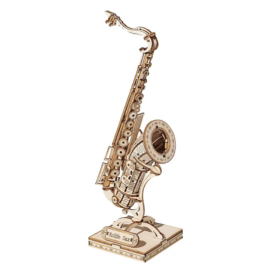 Rolife Saxophone 3D Wooden Puzzle TG309 Robotime United Kingdom